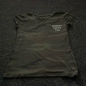 green camo shirt